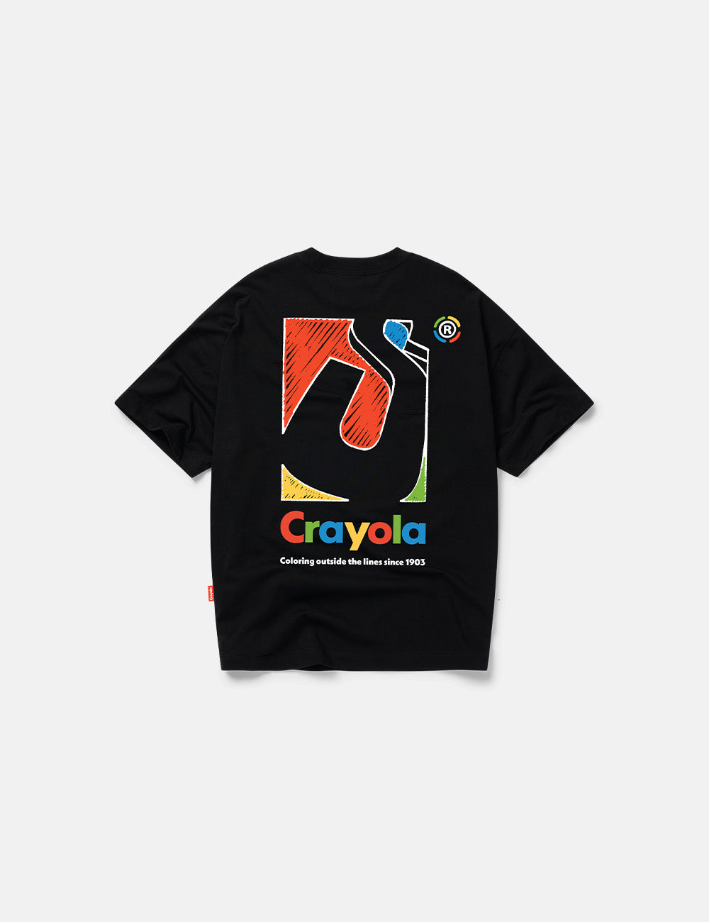 SDMN x Crayola Initial Box T-Shirt [Black] | SDMN_STUDIOS