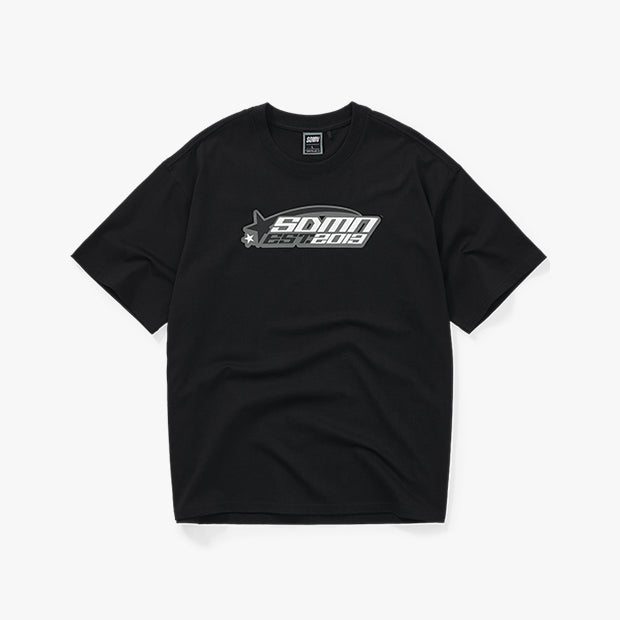 Y2K Shooting Stars T-Shirt - Black