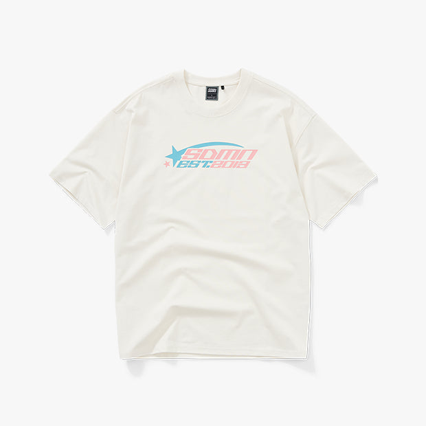 Y2K Shooting Stars T-Shirt [Ecru]