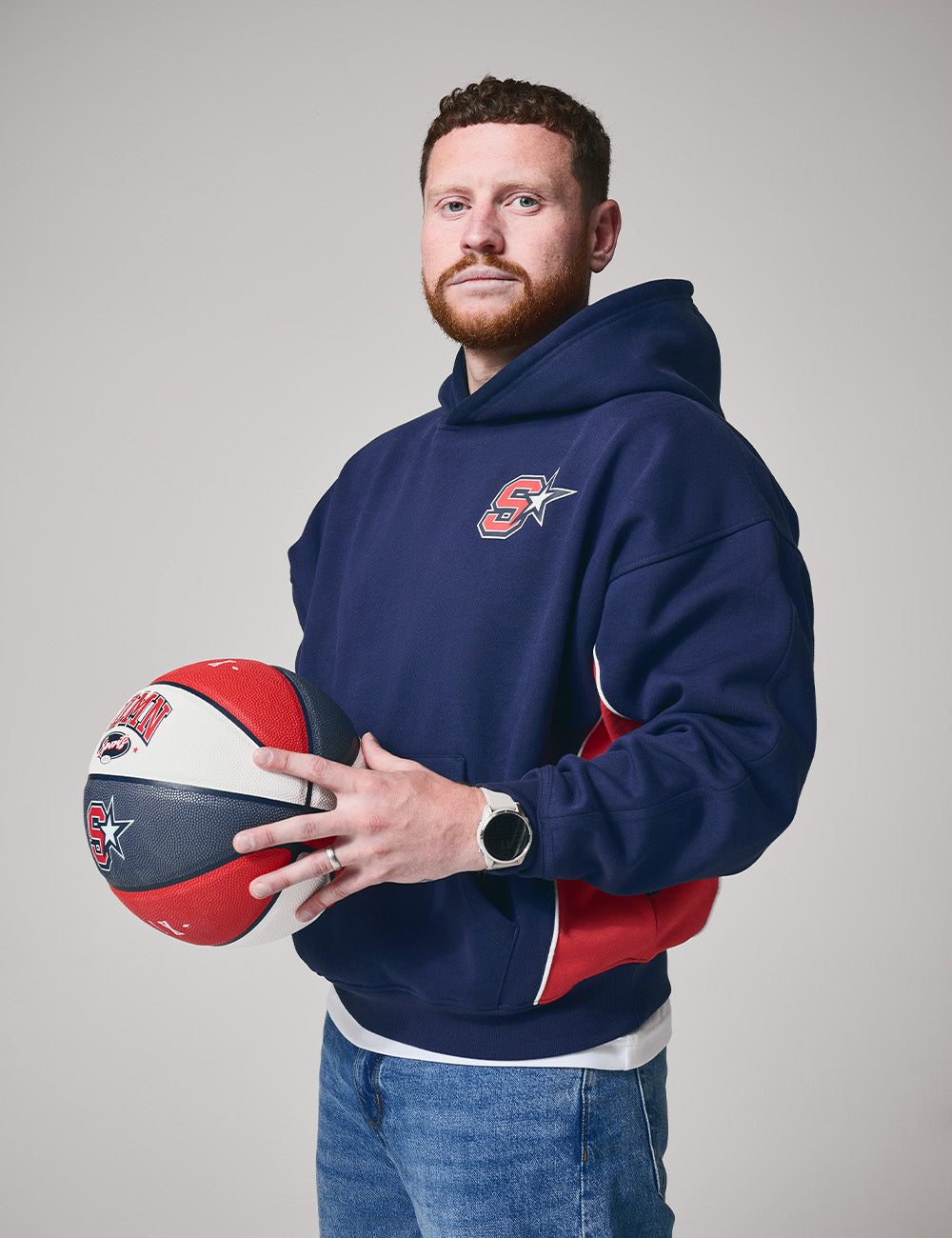 All-Star Hoodie [Royal Blue/Red]
