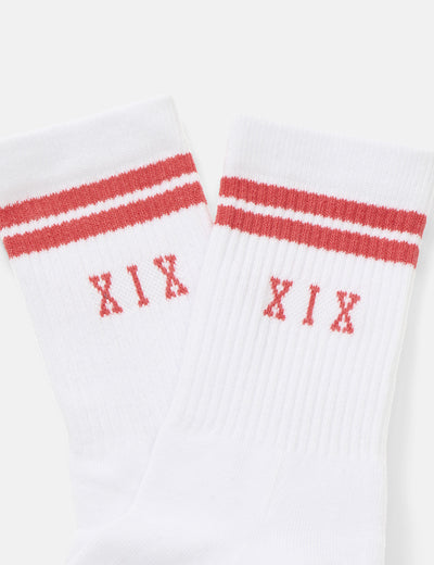 XIX Socks 2 Pack [White/Red/Blue]