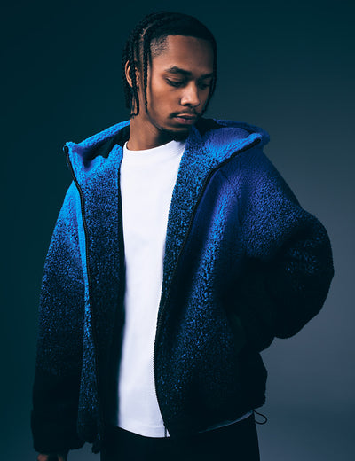 Astro Fleece Gradient Hoodie [Blue Mist]