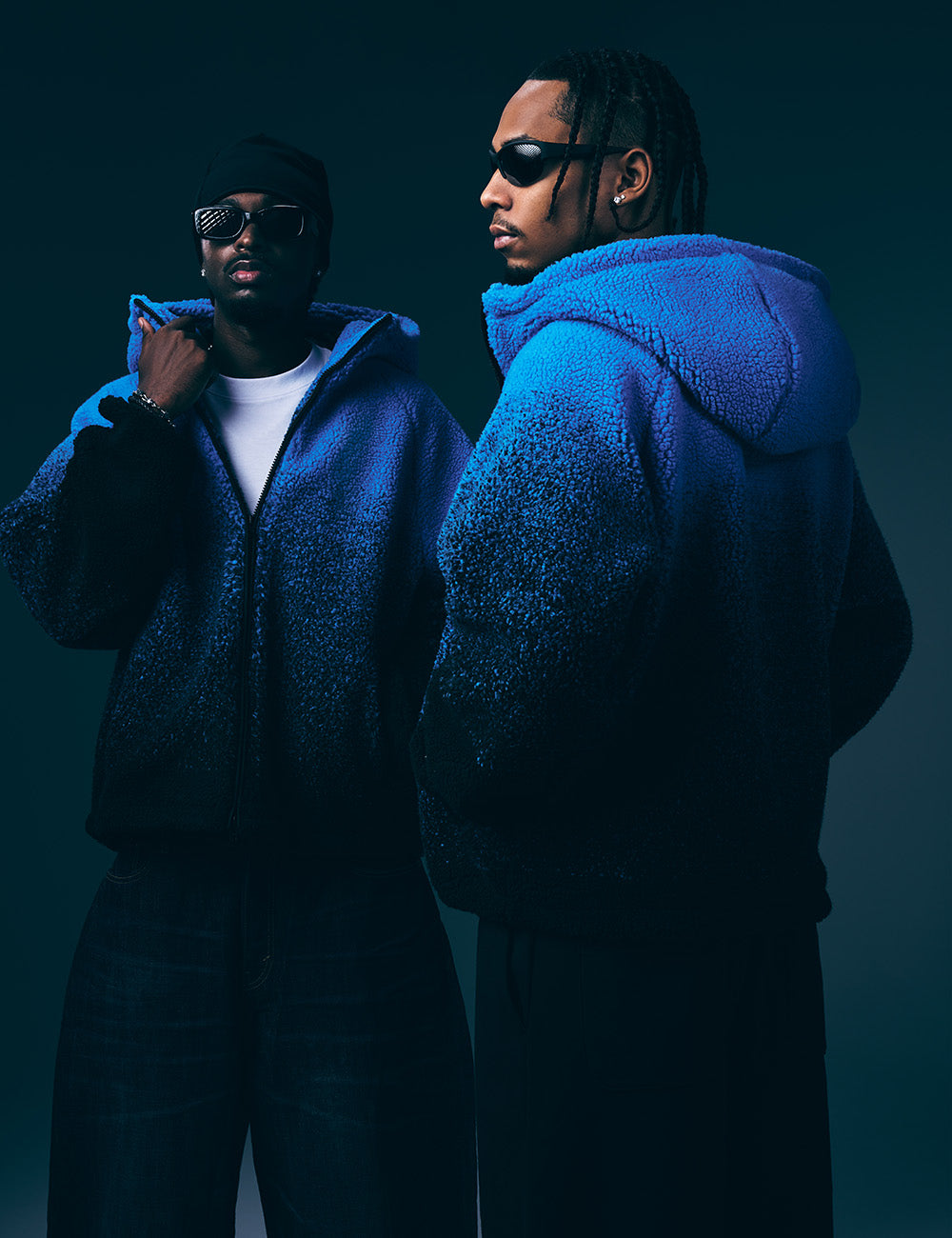 Astro Fleece Gradient Hoodie [Blue Mist]