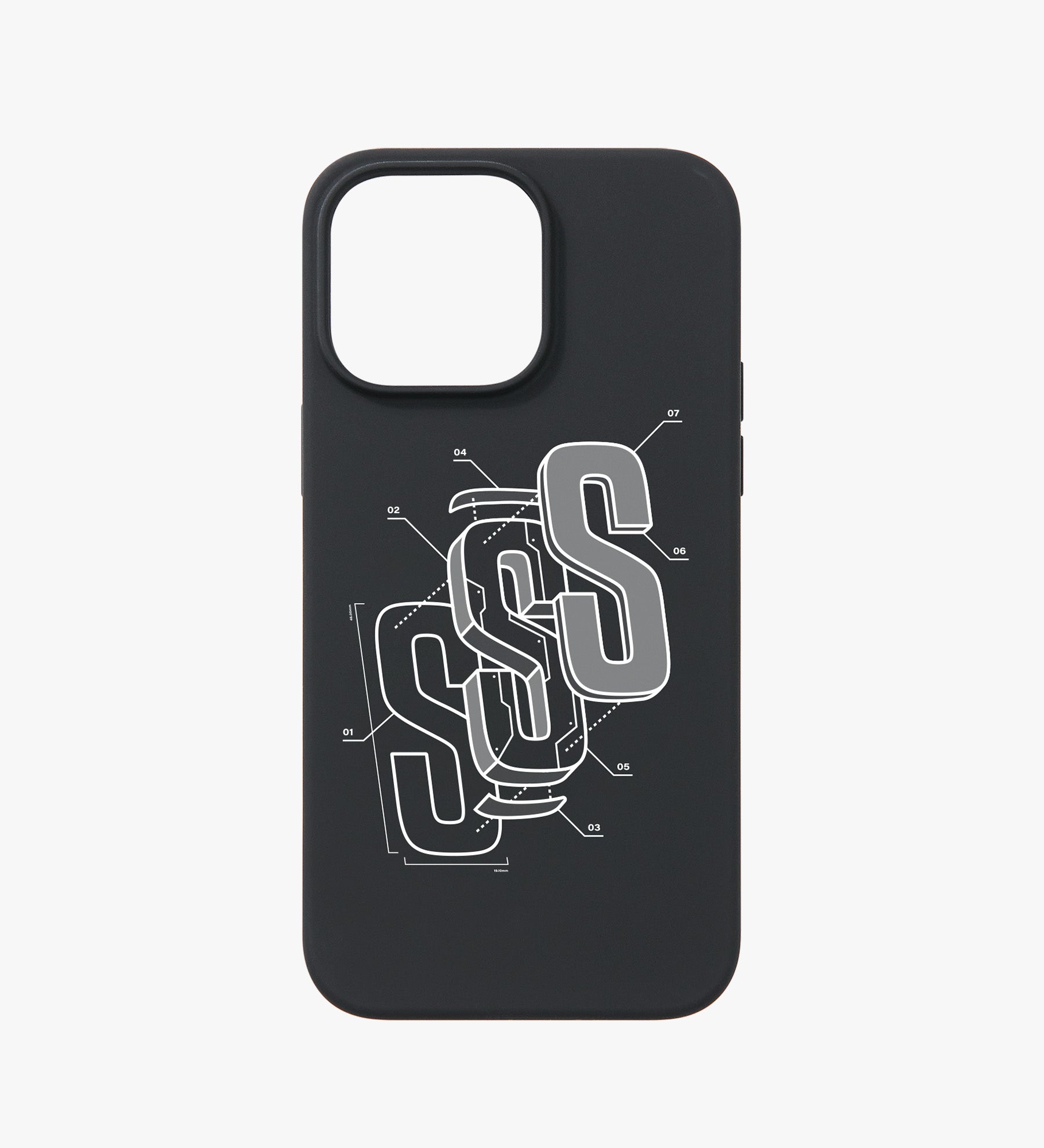 SDMN Blueprint iPhone Case - Black
