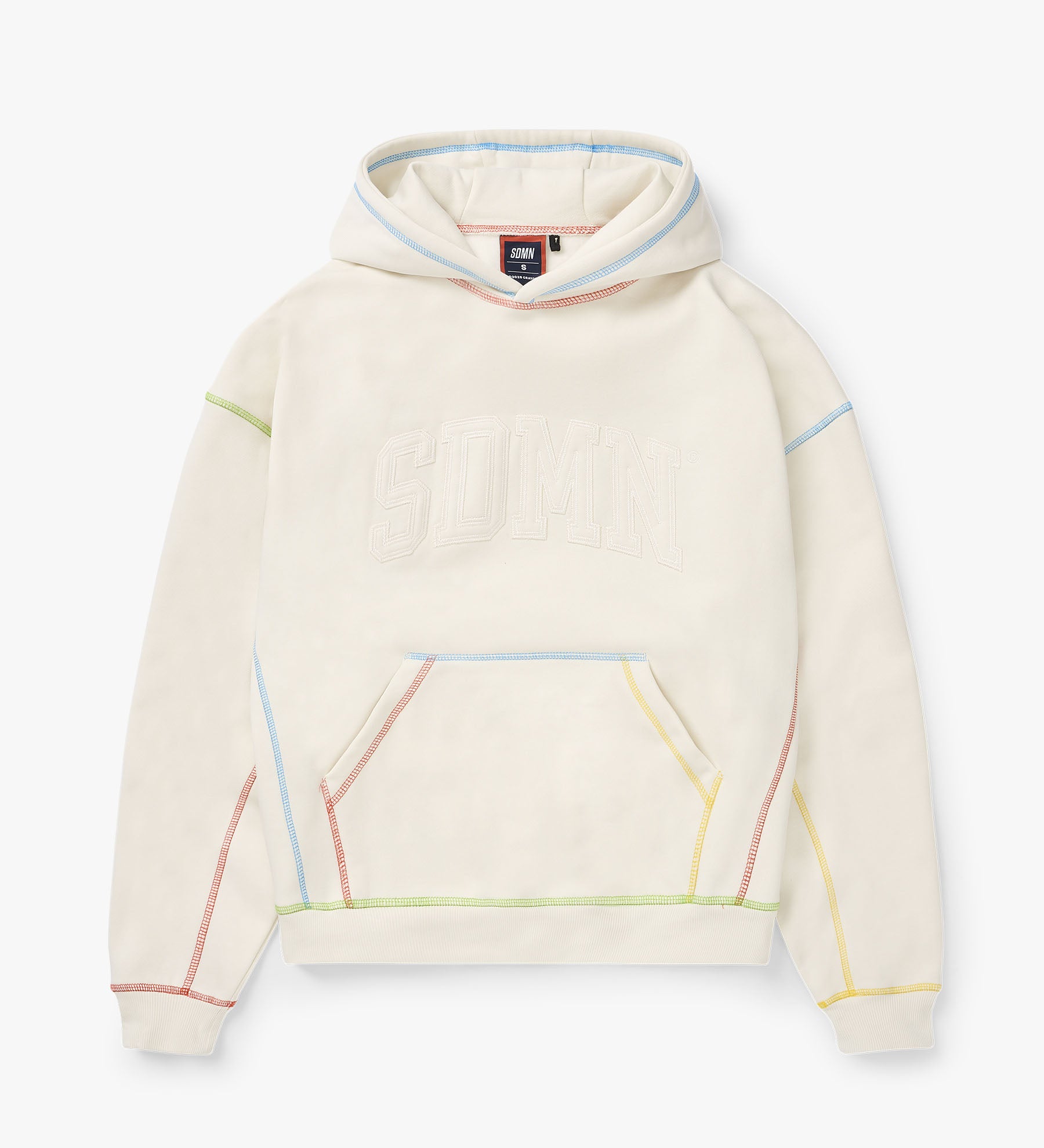 SDMN x Crayola Colour Stitch Hoodie [Buttercream]