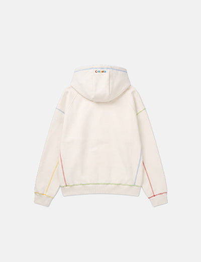 SDMN x Crayola Colour Stitch Hoodie [Buttercream]