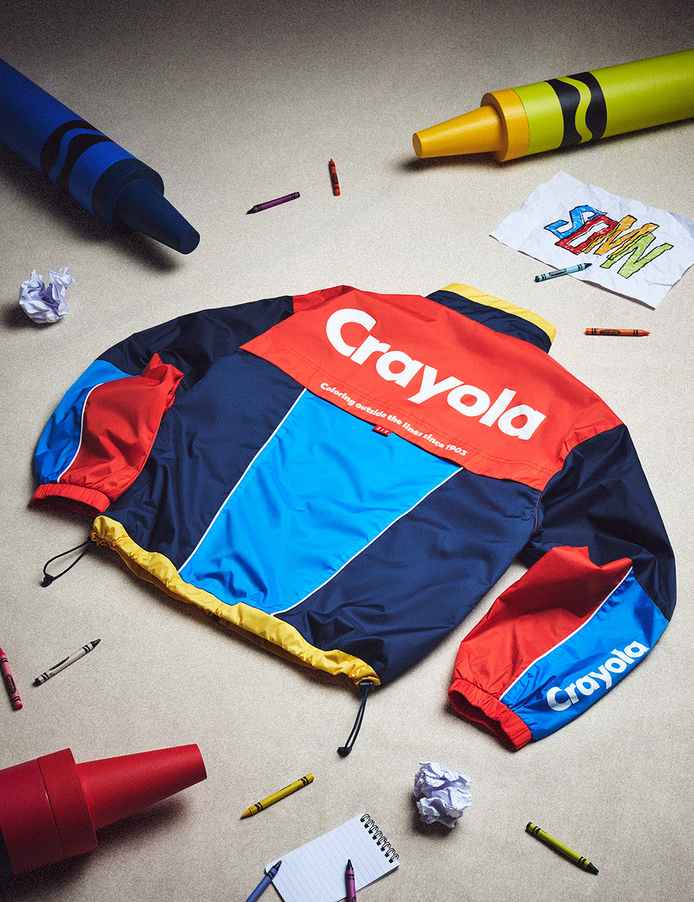 SDMN x Crayola Retro Windbreaker