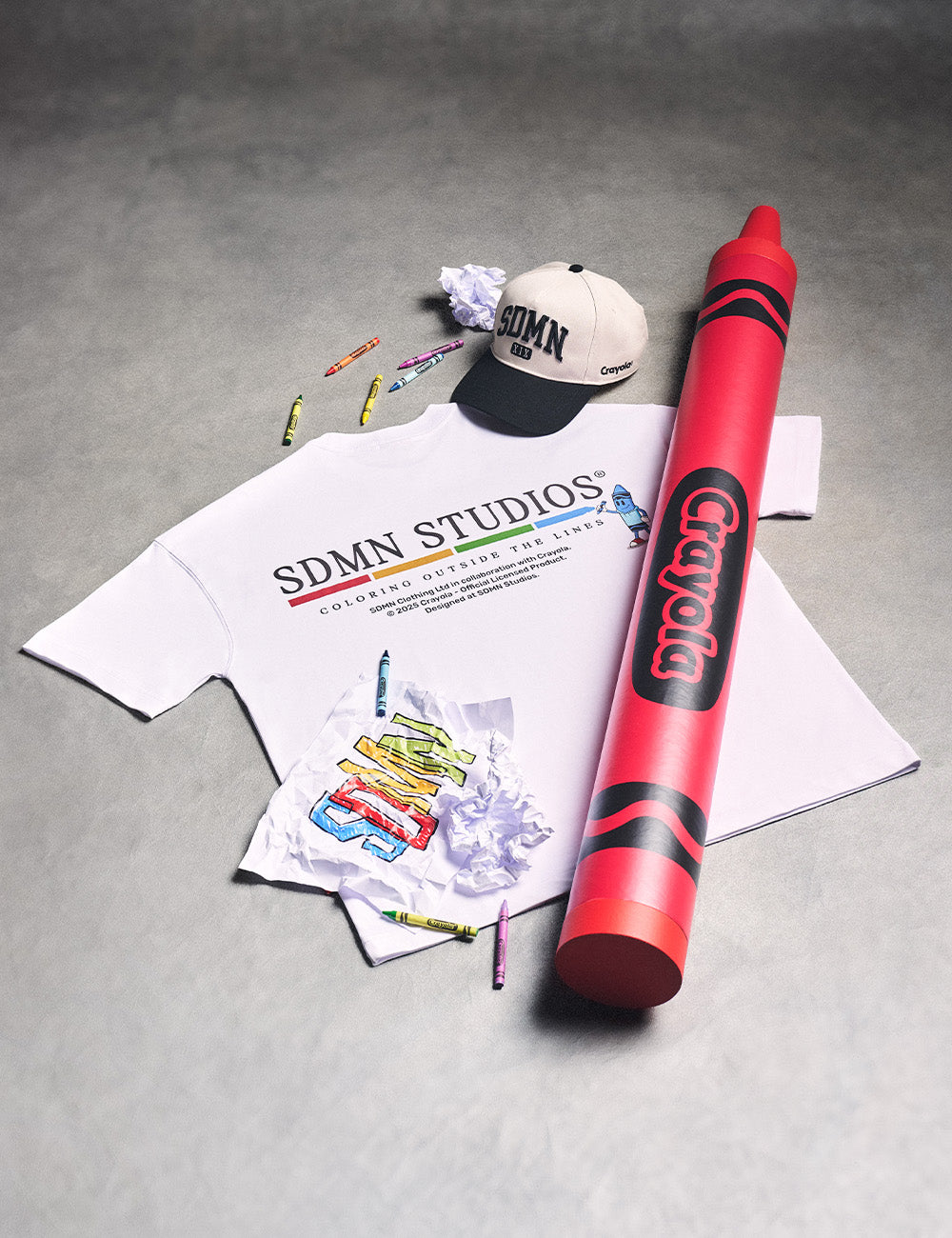 SDMN x Crayola Studios ® T-Shirt [White]