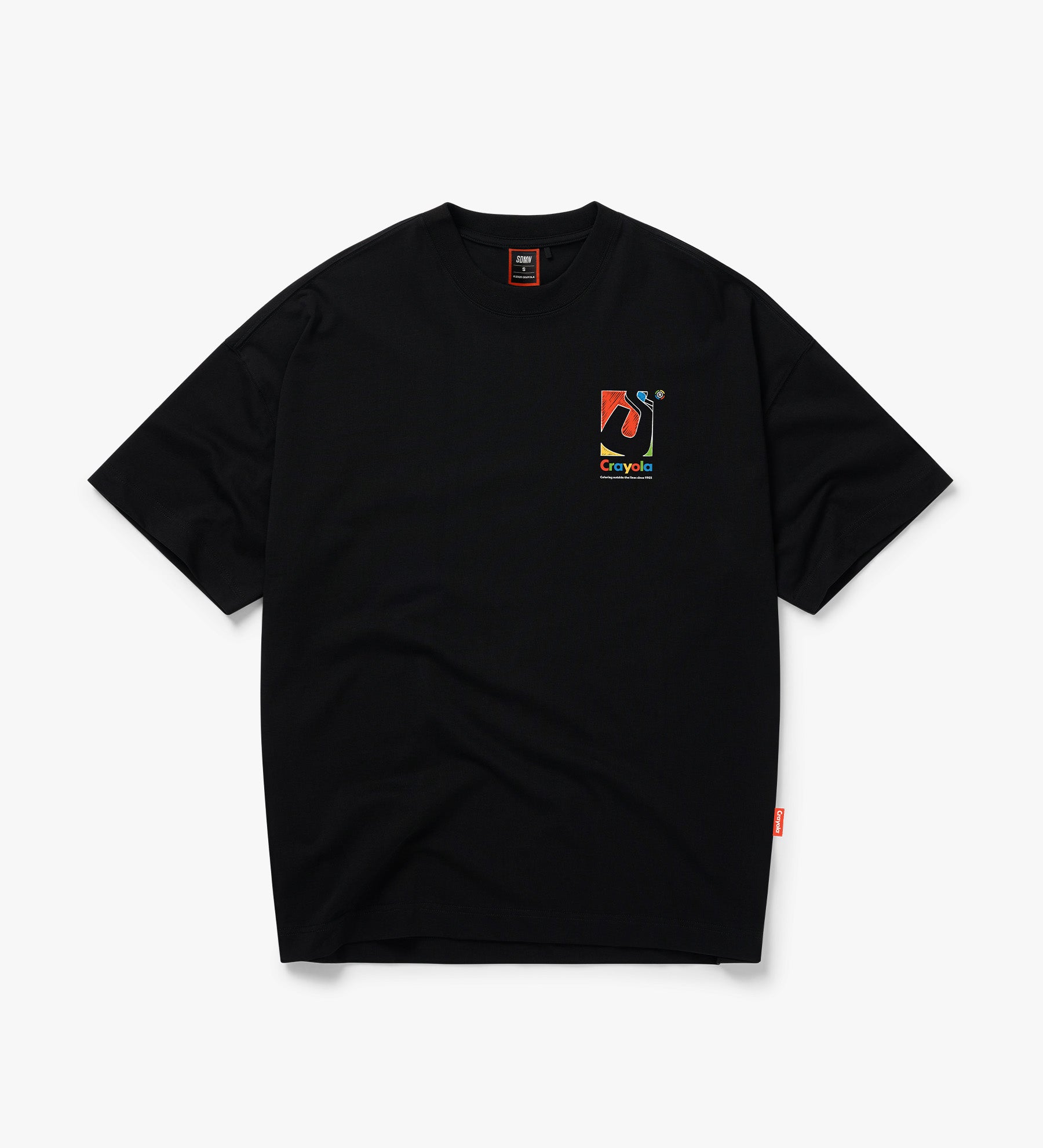 SDMN x Crayola Initial Box T-Shirt [Black]