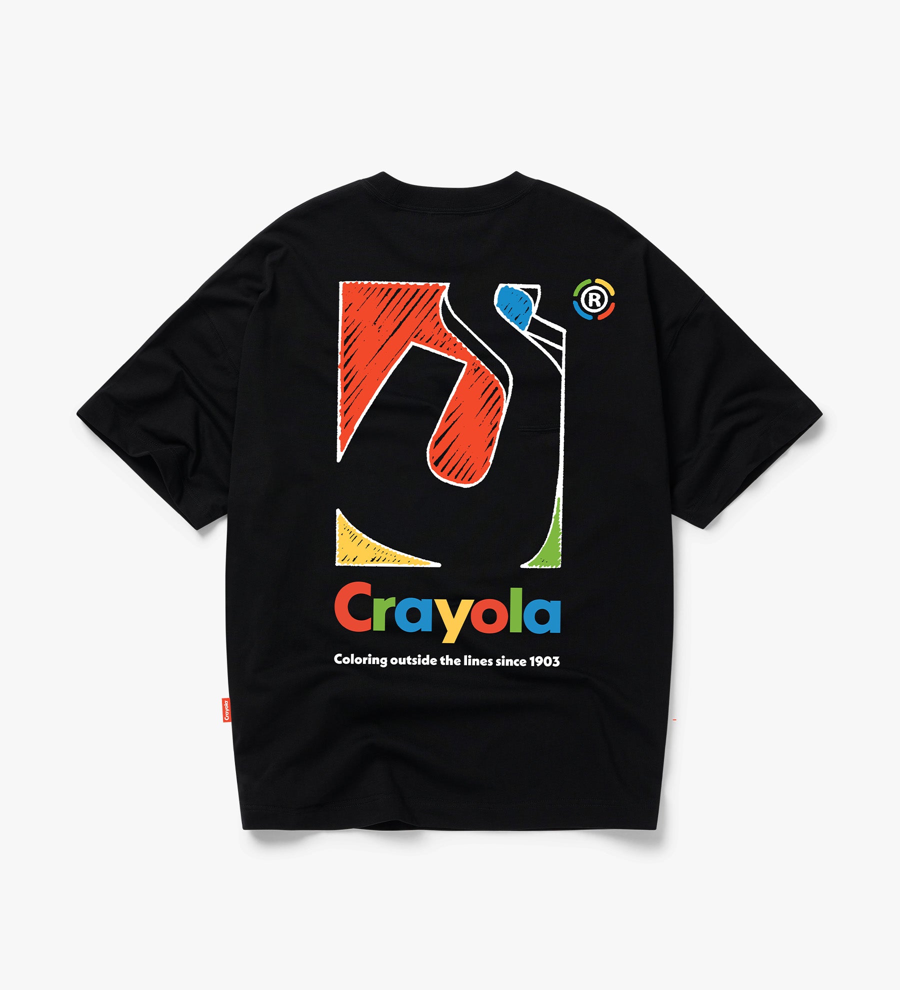SDMN x Crayola Initial Box T-Shirt [Black]
