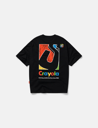 SDMN x Crayola Initial Box T-Shirt [Black]