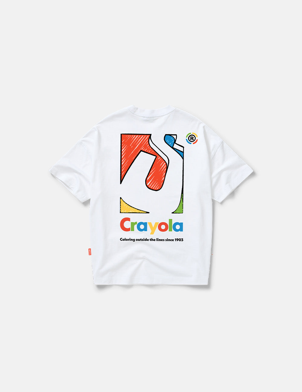 SDMN x Crayola Initial Box T-Shirt [White]