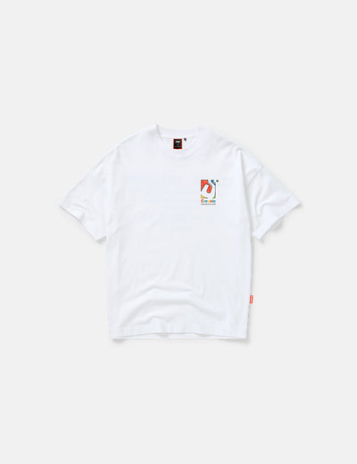 SDMN x Crayola Initial Box T-Shirt [White]