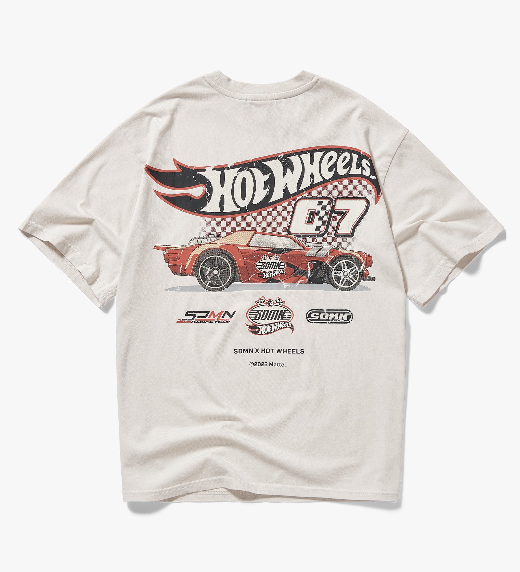 SDMN x Hot Wheels Washed T-Shirt [Off White]