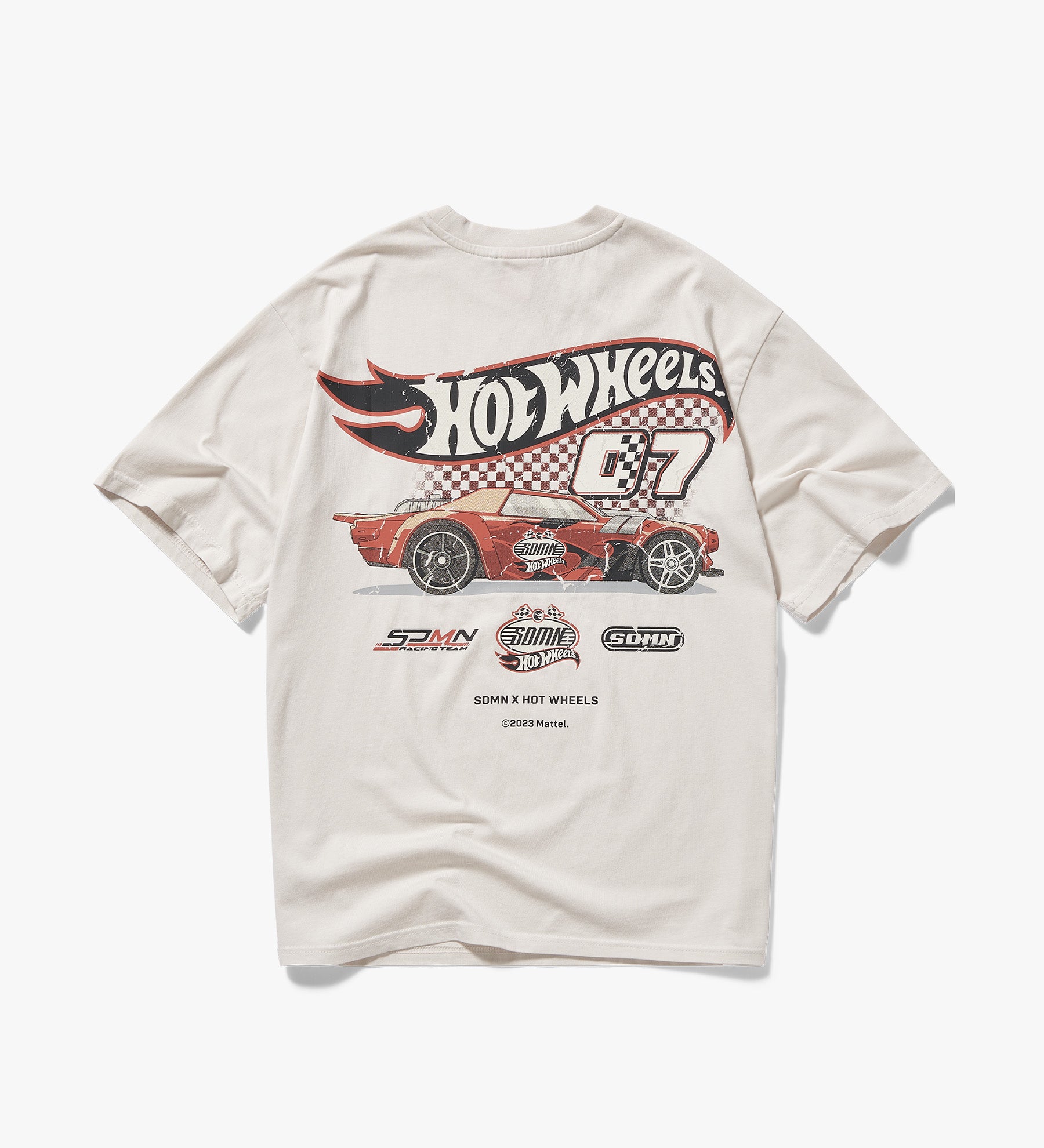 SDMN x Hot Wheels Washed T-Shirt [Off White]