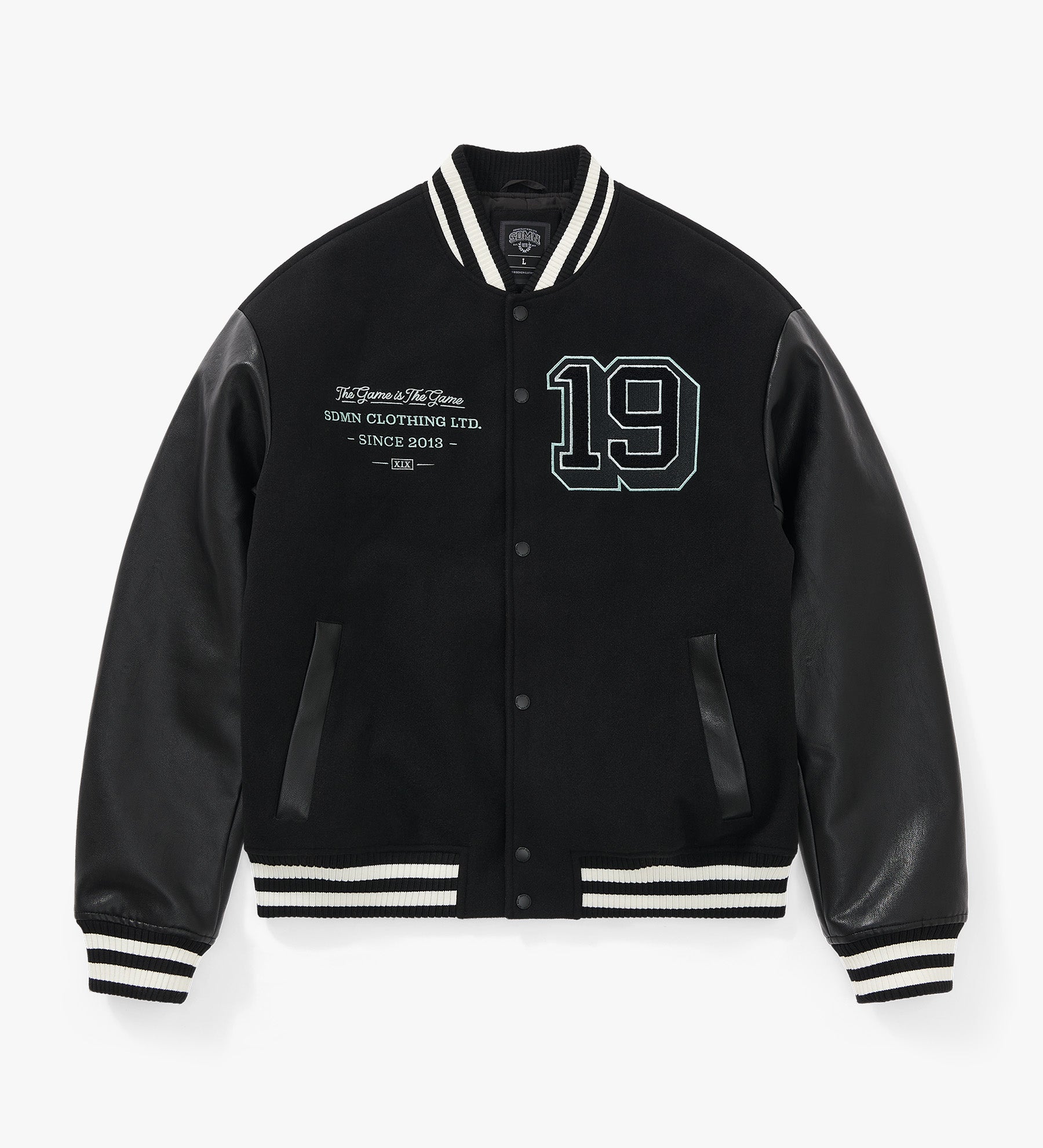 Imperial Varsity Letterman Jacket [Black/Storm Grey]