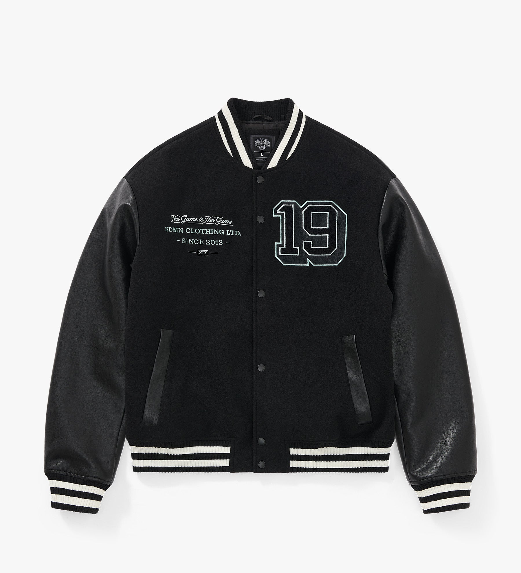 Imperial Varsity Letterman Jacket [Black/Storm Grey]