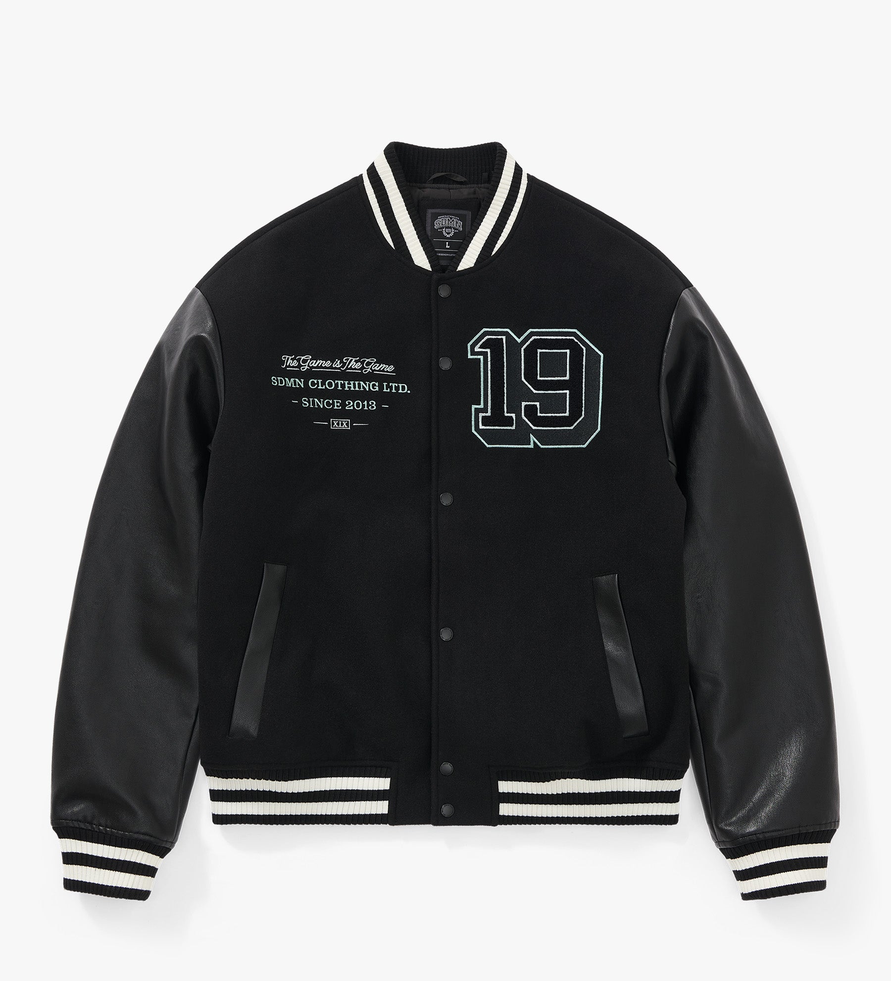 Imperial Varsity Letterman Jacket [Black/Storm Grey]