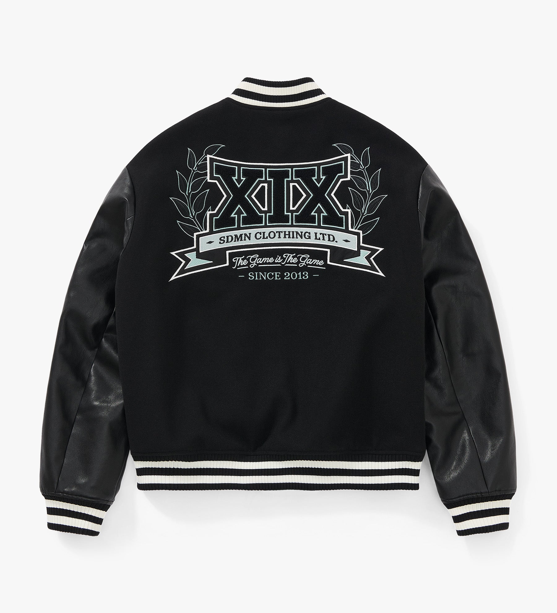 Imperial Varsity Letterman Jacket [Black/Storm Grey]