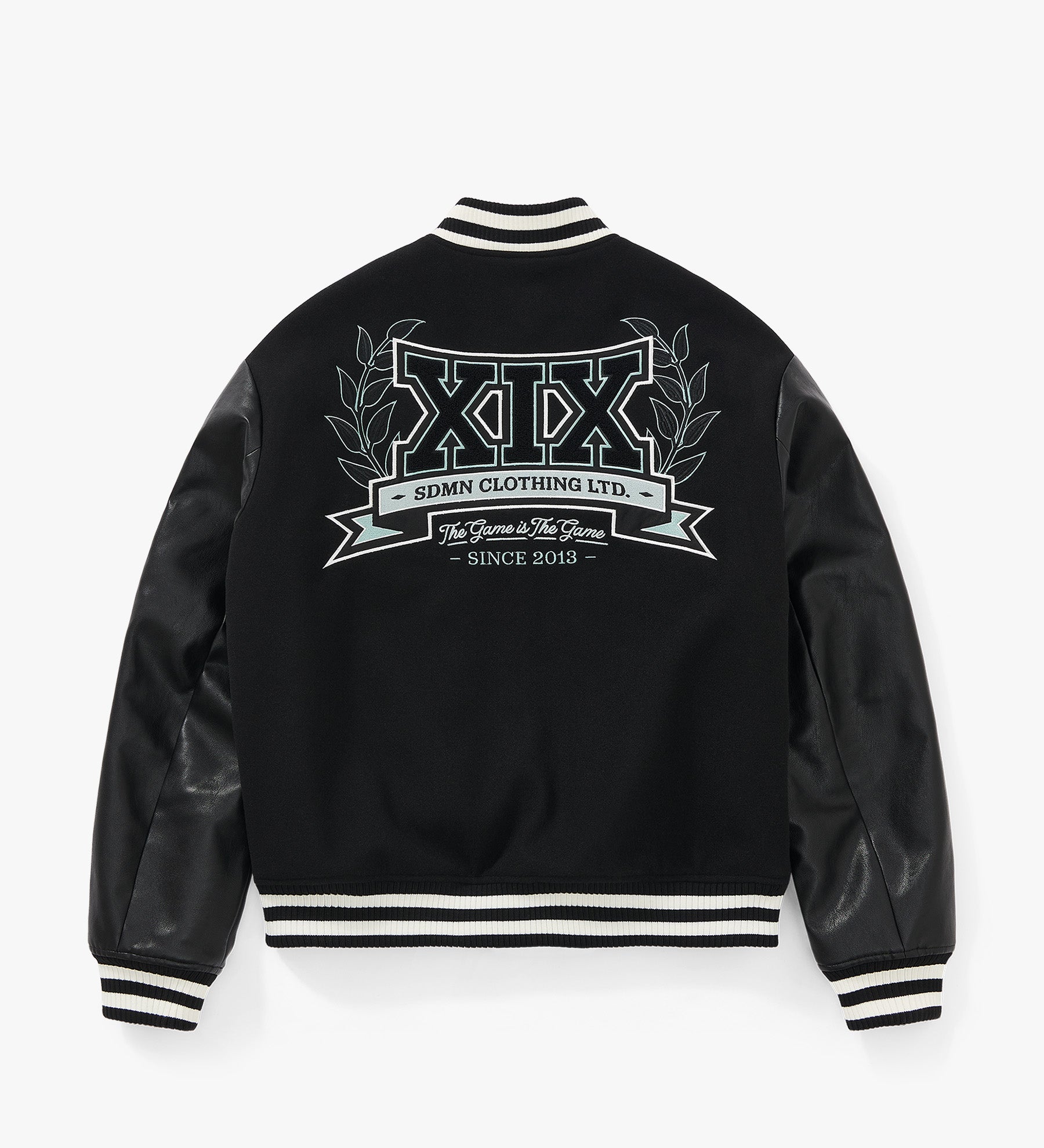 Imperial Varsity Letterman Jacket [Black/Storm Grey]