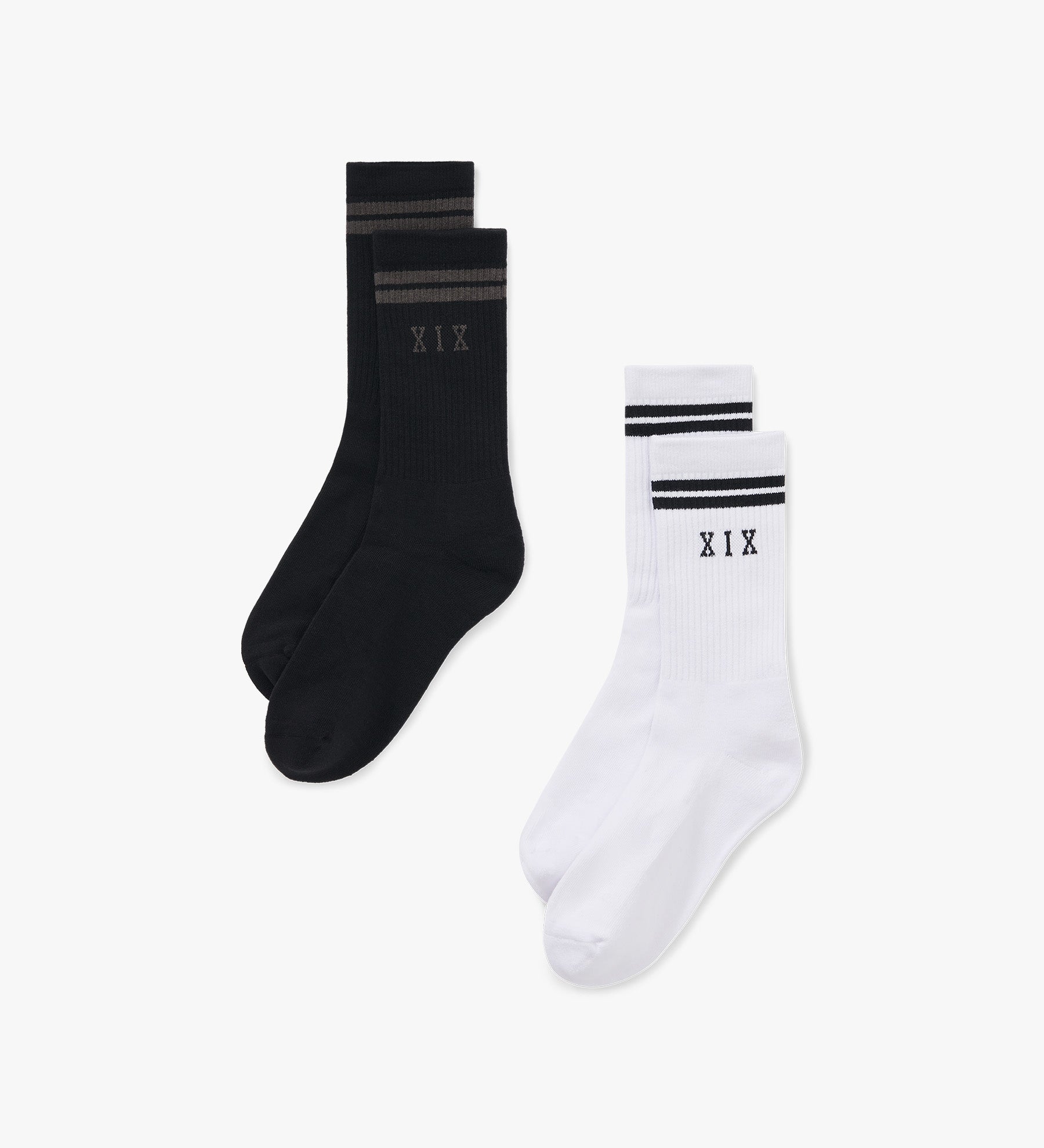 XIX Socks 2 Pack [Black/White]