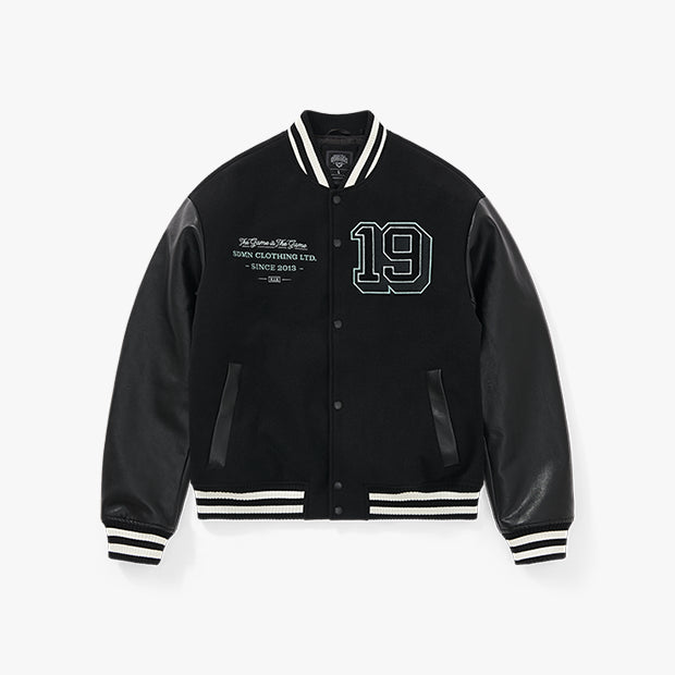 Imperial Varsity Letterman Jacket [Black/Storm Grey]