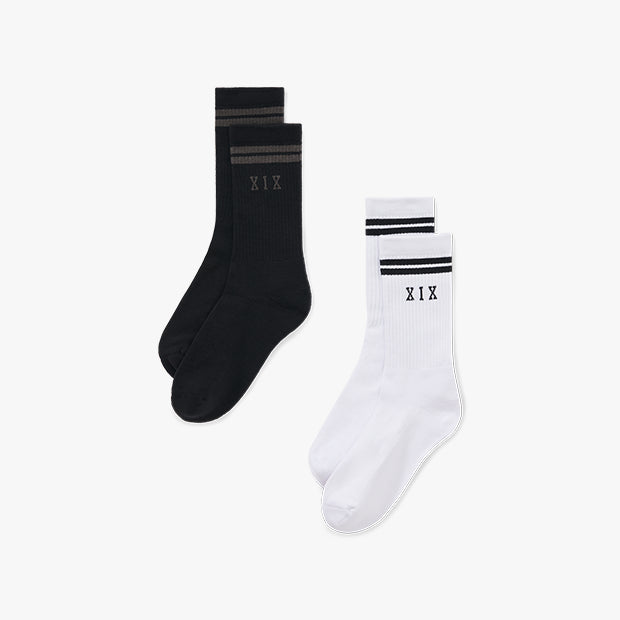 XIX Socks 2 Pack [Black/White]