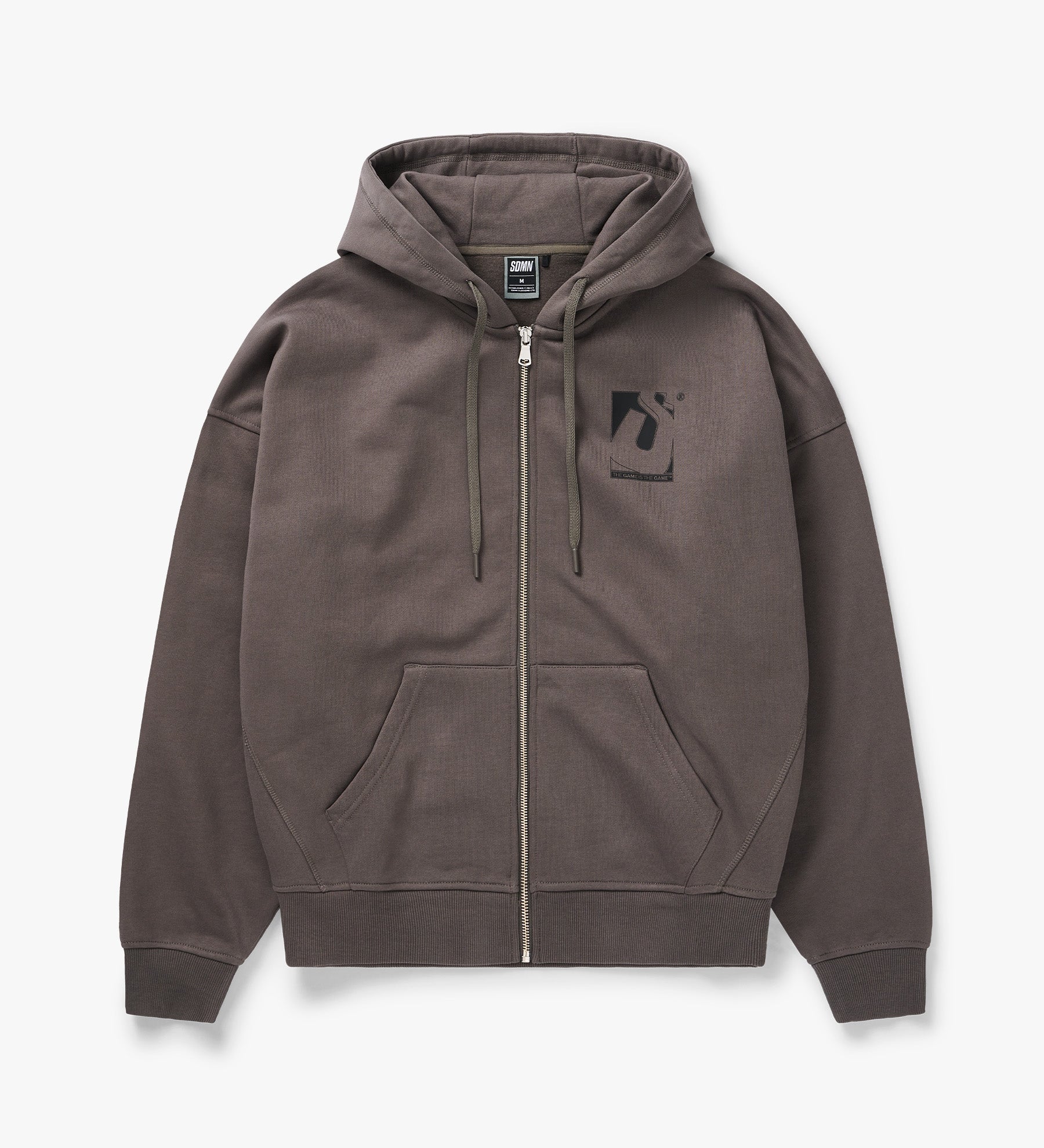 TheBONEZ SUNTOWN CROSS ZIPUP Hoodie Initial Box Zip Hoodie [Fossil]