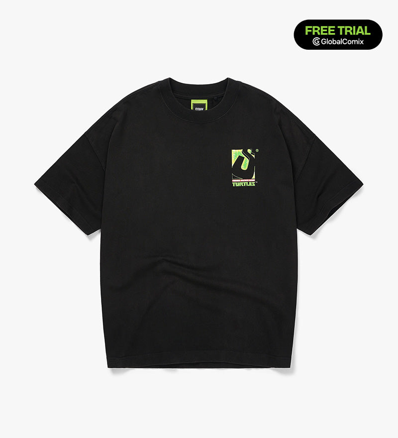 SDMN x TMNT Initial T-Shirt [Black]
