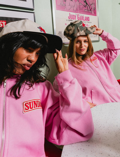 Sundaes Zip Hoodie [Pink]