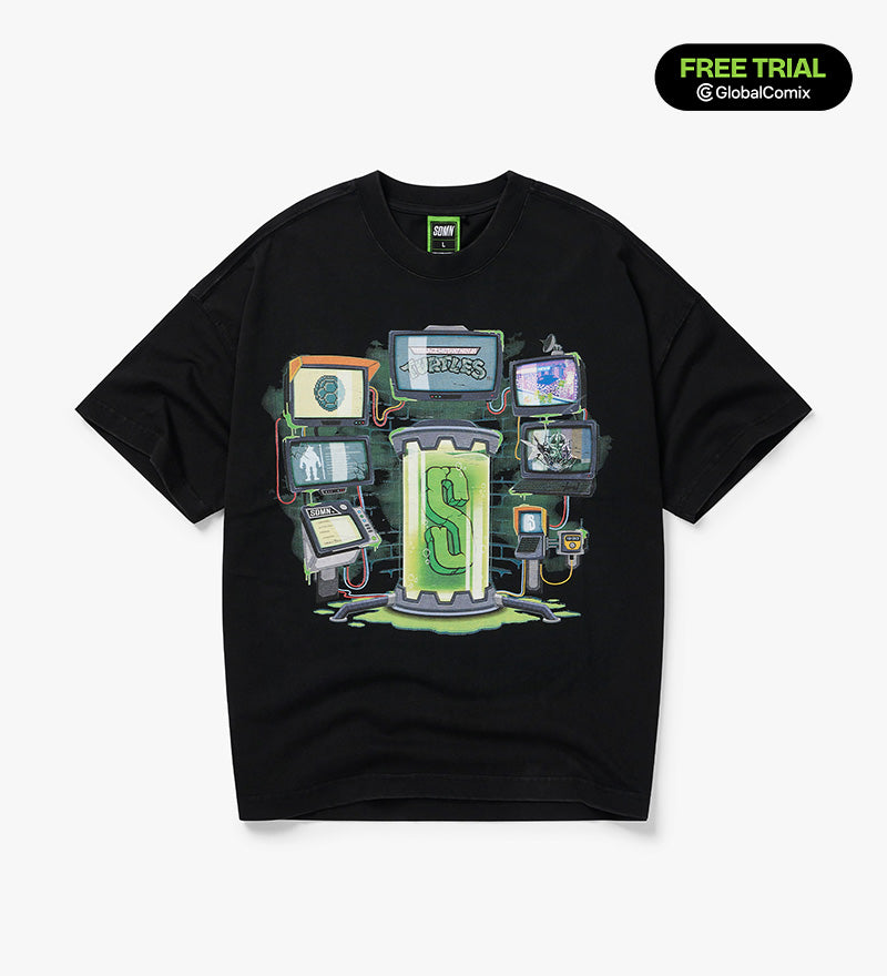 SDMN x TMNT Mutation T-Shirt [Black]