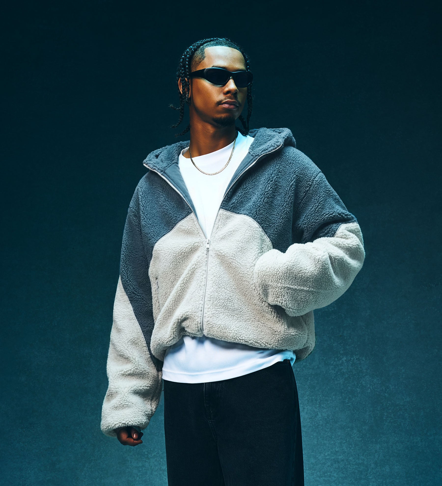 Astro Fleece Hoodie [Storm Blue/Mercury]