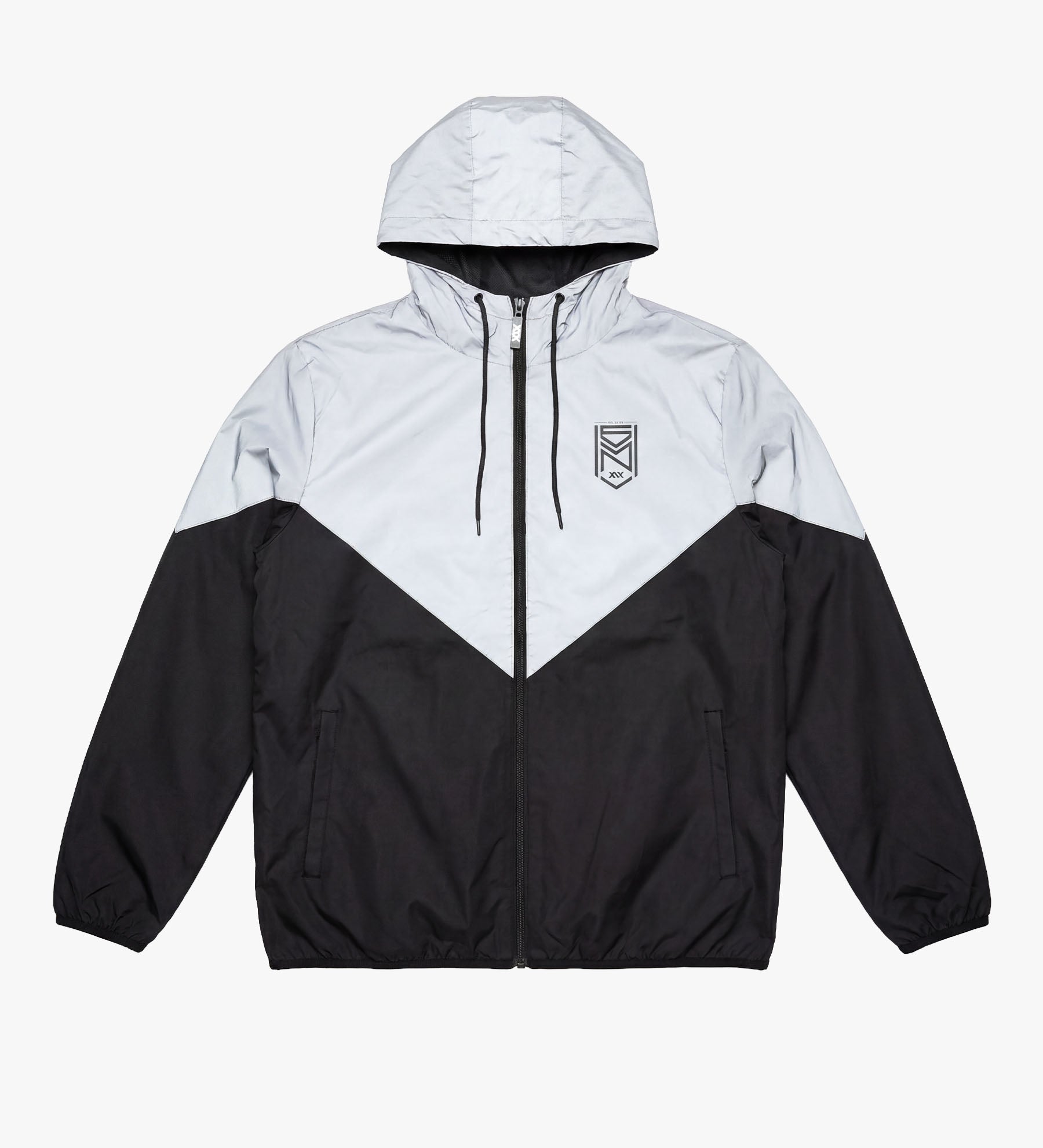 Crest Logo Reflective Windbreaker [Black/White]