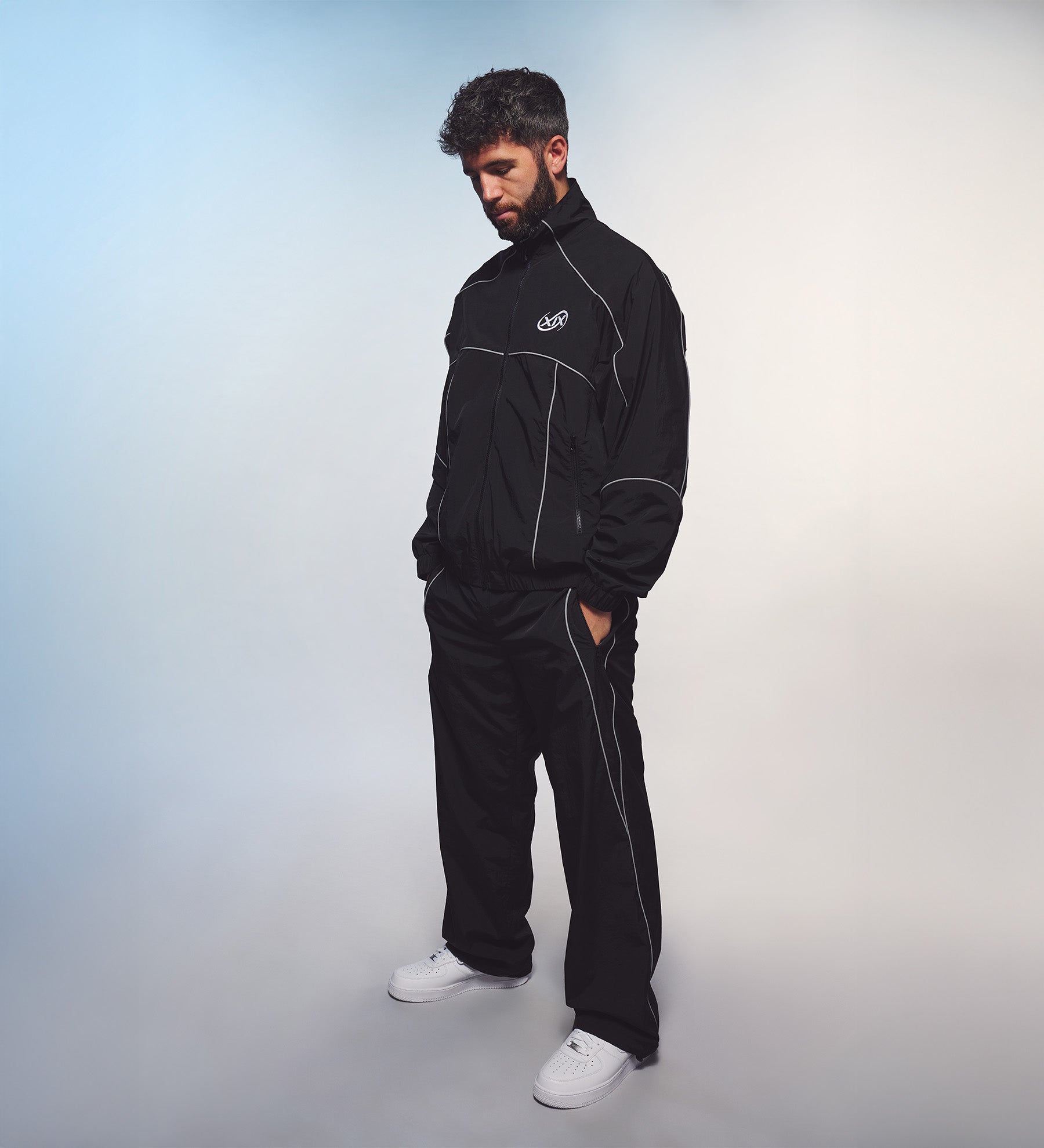 XIX Reflective Track Pants [Black]