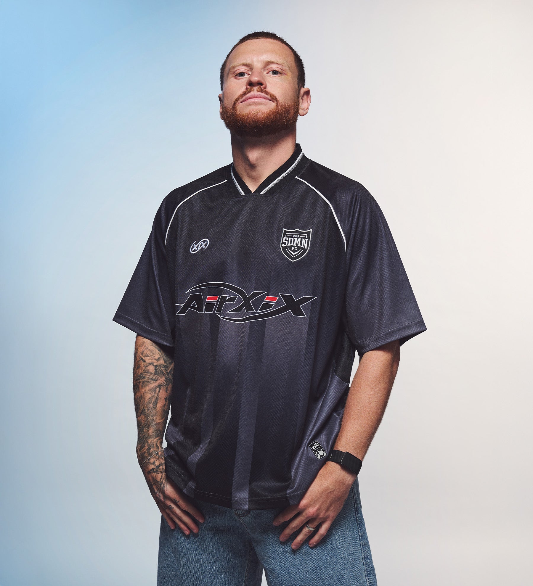 SDMN FC Retro Home Jersey [Black]