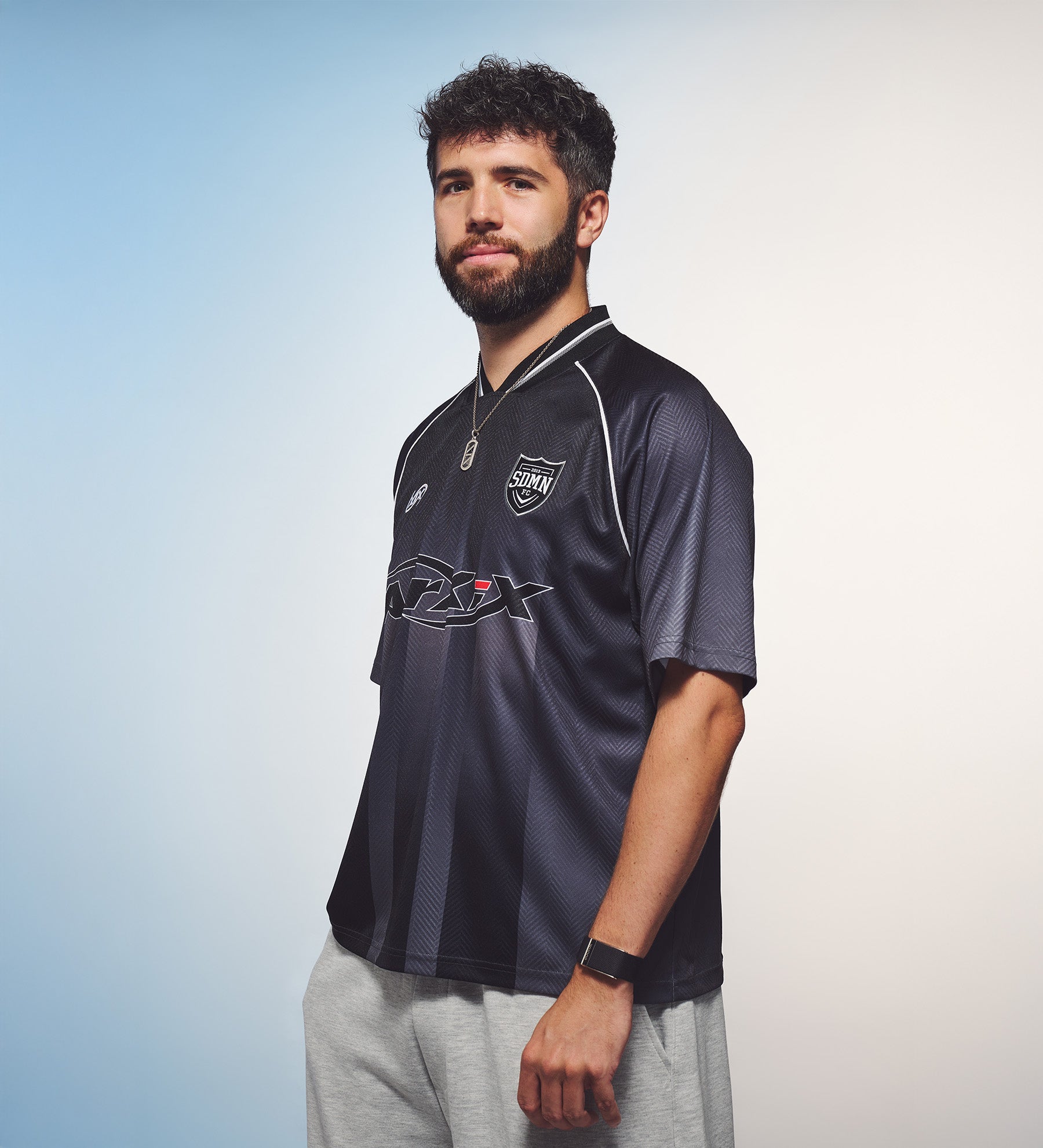 SDMN FC Retro Home Jersey [Black]