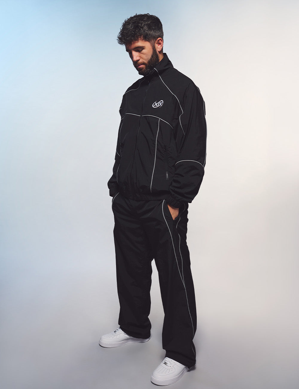 XIX Reflective Track Pants [Black]
