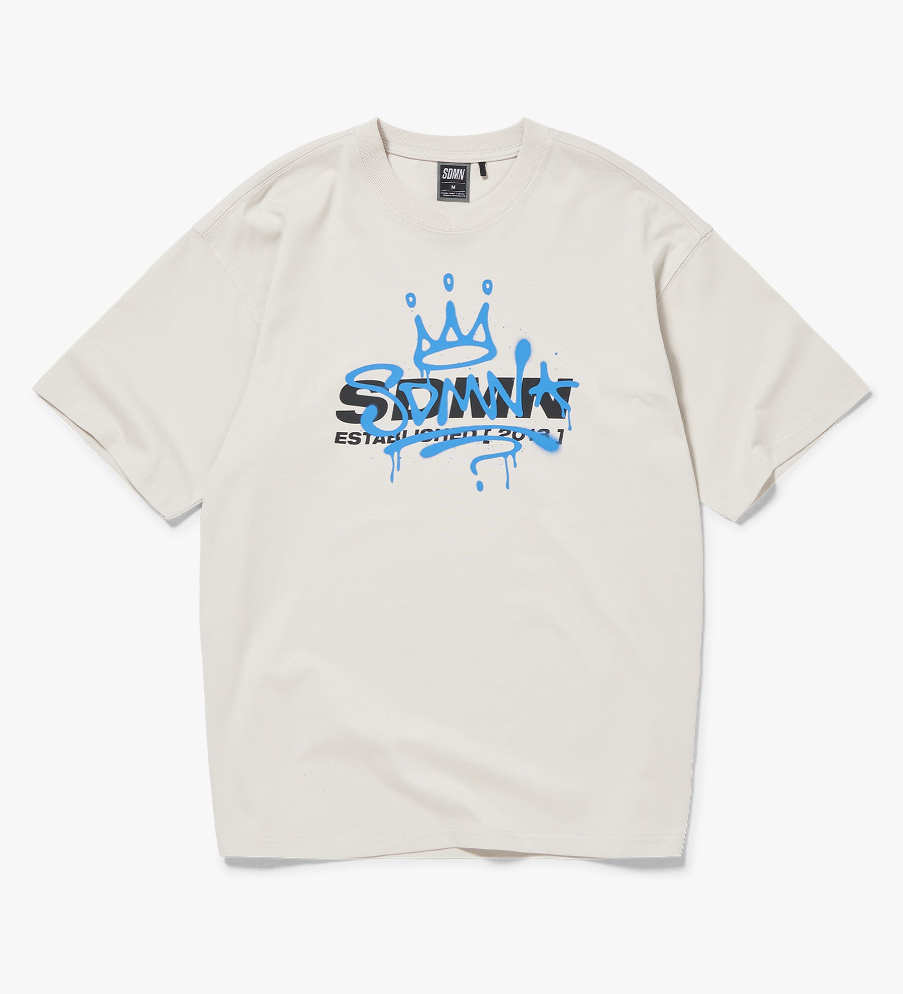 Spray T-Shirt [Off White/Blue]