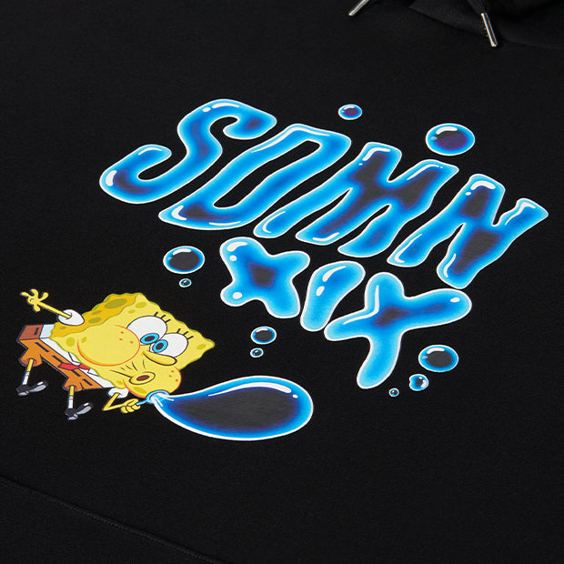 SDMN x SpongeBob Bubble Blowing Hoodie [Black]