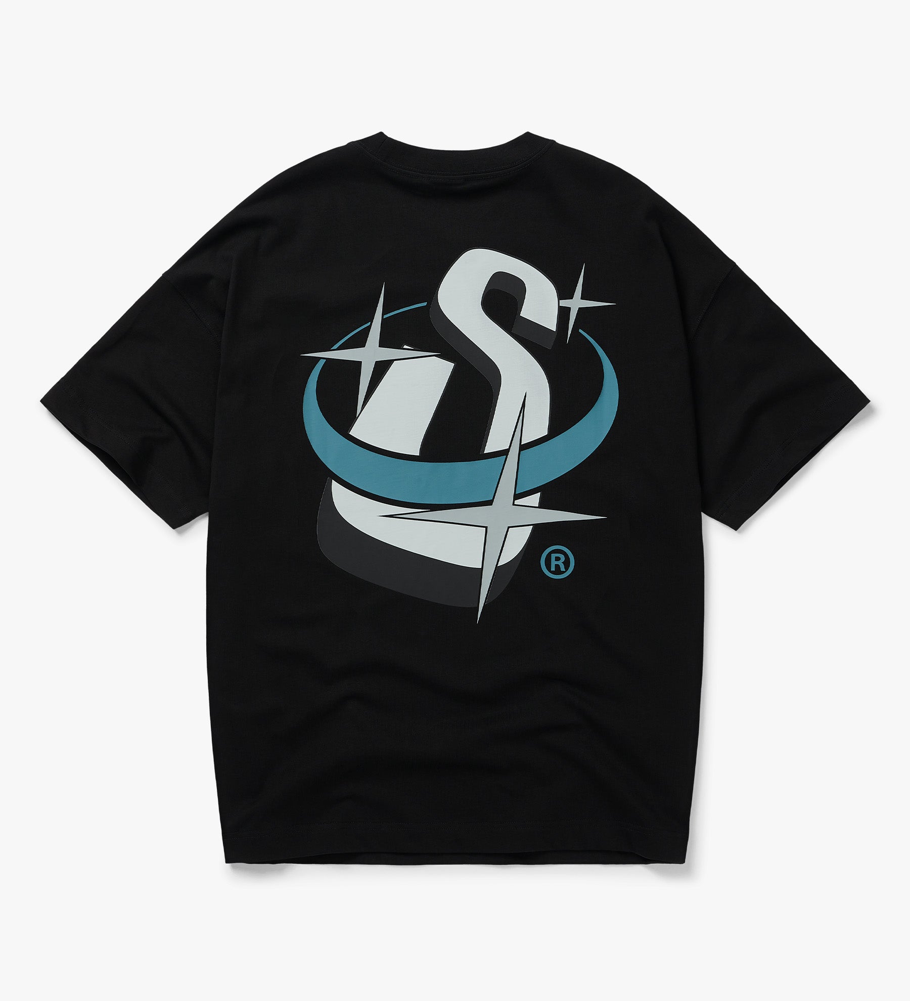 Satellite Initial Logo T-Shirt [Black]