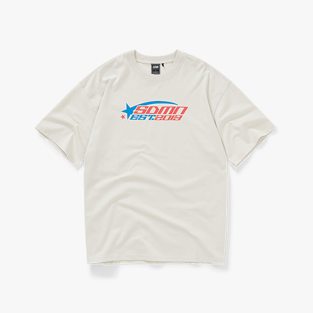 Y2K Shooting Stars T-Shirt [Off White]