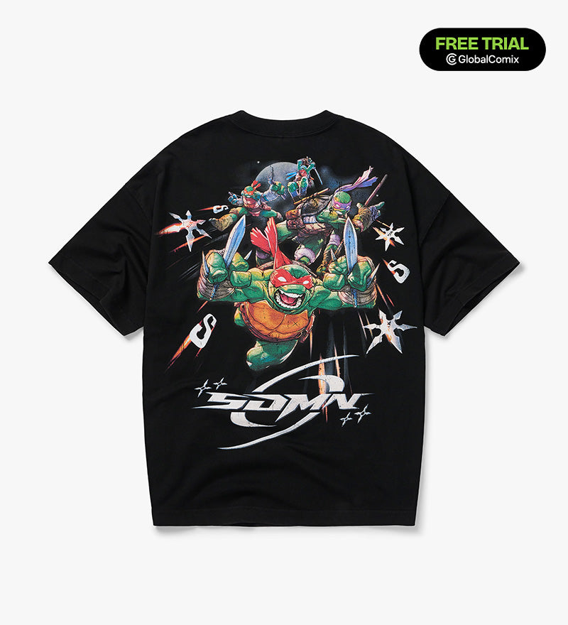 SDMN x TMNT Shuriken T-Shirt [Vintage Black]