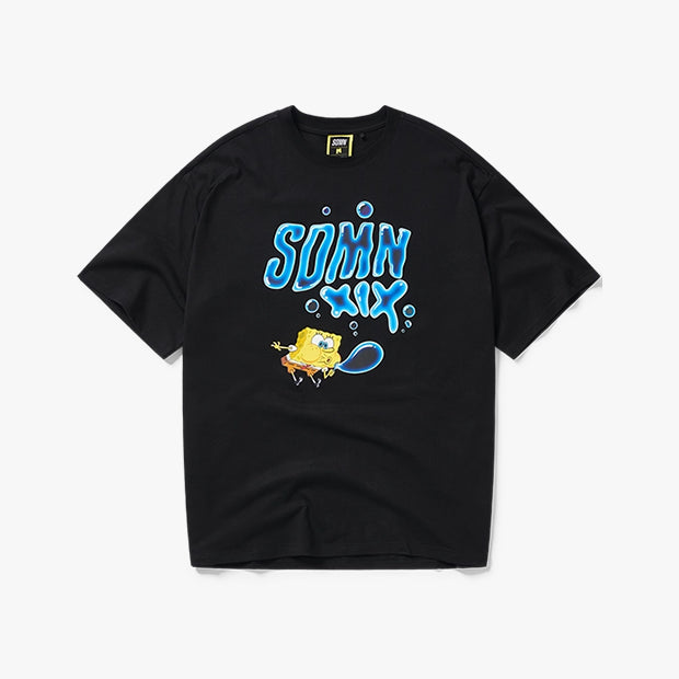 SDMN x SpongeBob Bubble Blowing T-Shirt [Black]