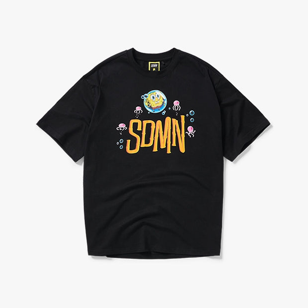 SDMN x SpongeBob Tiki Bamboo T-Shirt [Black]