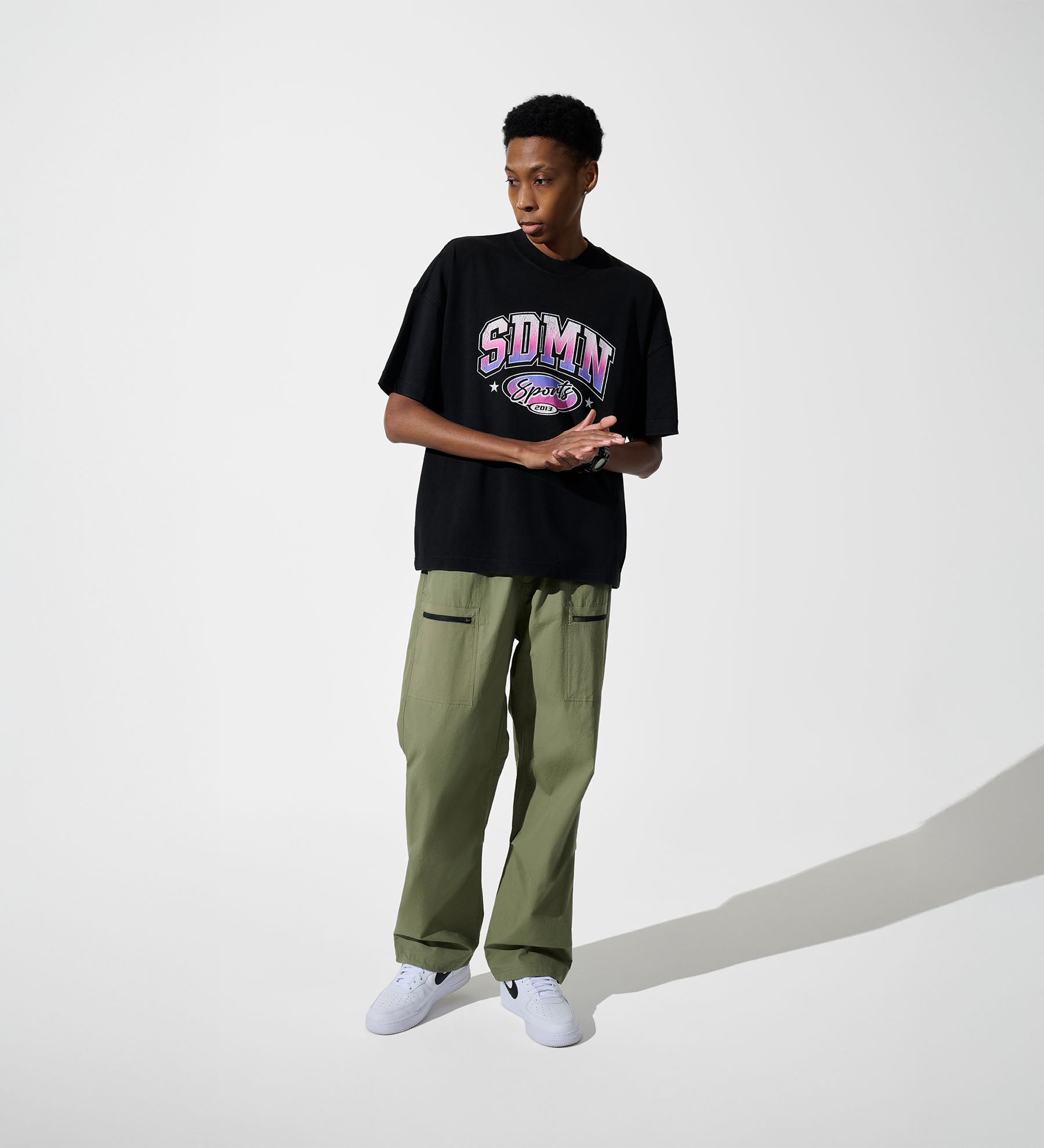 SDMN Sports T-Shirt [Vintage Black/Pink]