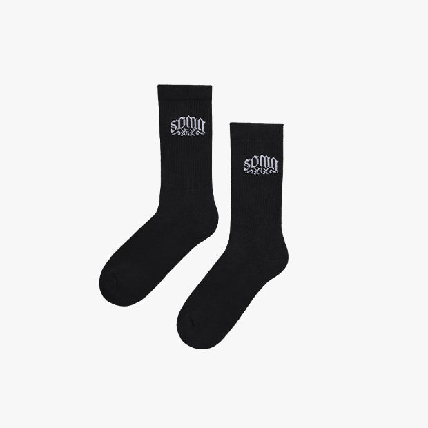 Stencil Socks [Black]