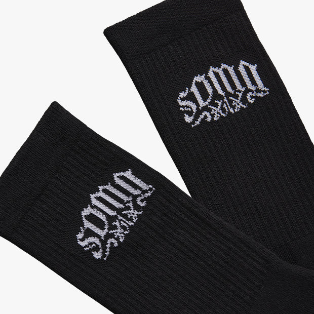Stencil Socks [Black]