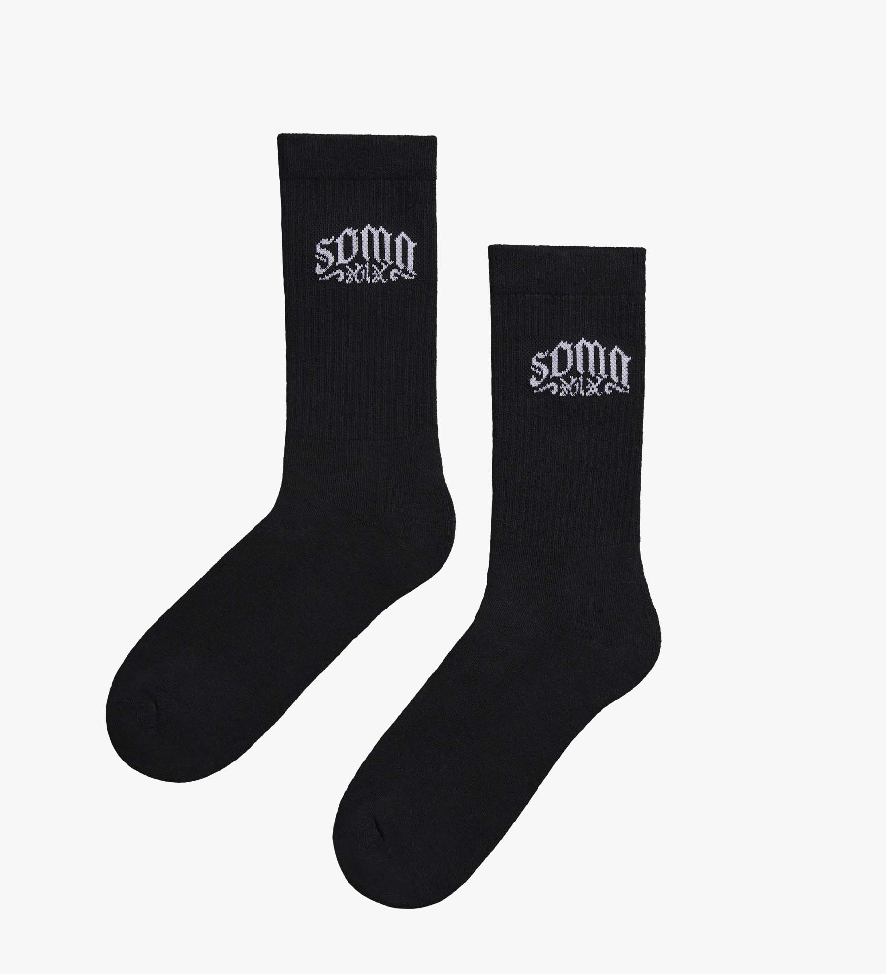 Stencil Socks [Black]