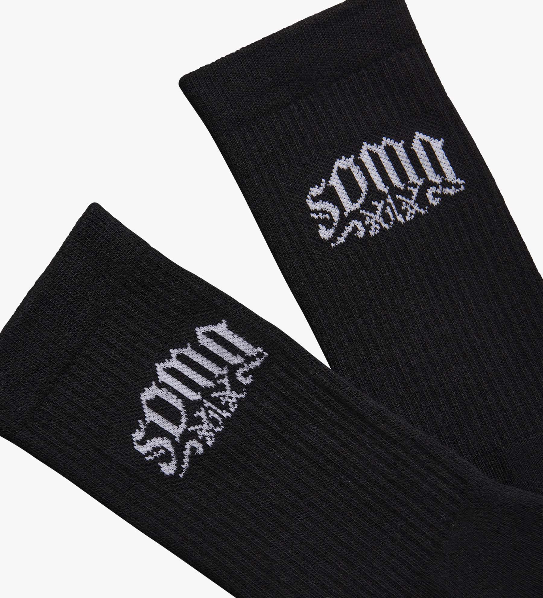 Stencil Socks [Black]