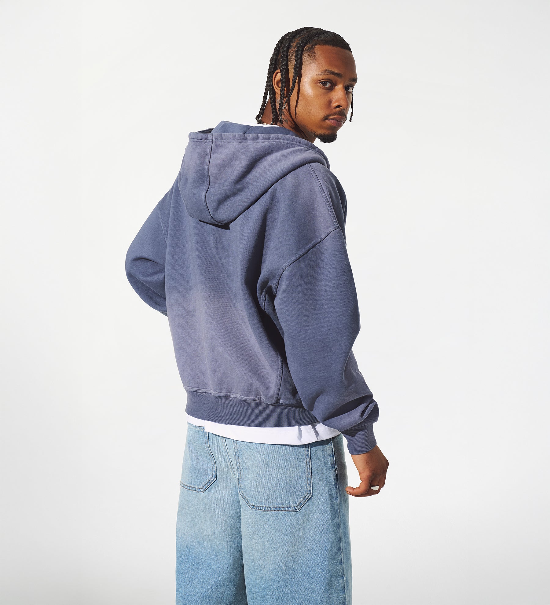 Studios ® Sun Fade Zip Hoodie [Sun Fade Blue]